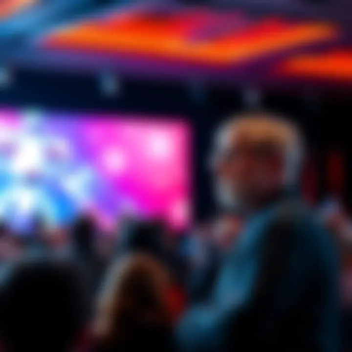 Marc Andreessen speaking at a panel about AI and workforce issues, with an audience in attendance