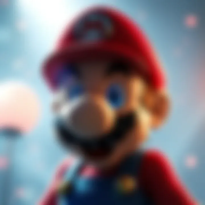 Stunning artwork of a famous video game character created with digital tools