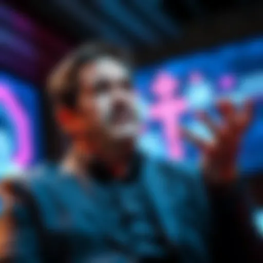 Mark Cuban speaking at a conference about the potential risks of AI in US healthcare