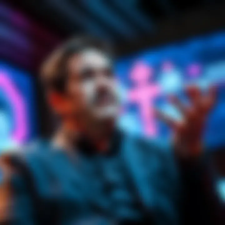 Mark Cuban speaking at a conference about the potential risks of AI in US healthcare