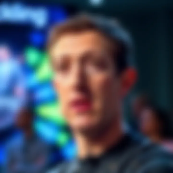 Mark Zuckerberg speaking about AI and employee replacement, looking concerned during a presentation