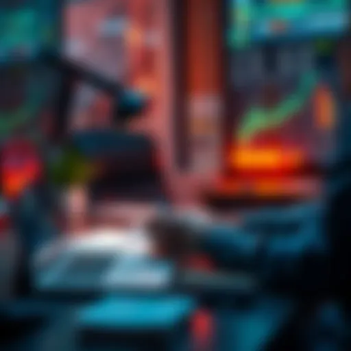 A person analyzing product trends and prices with a laptop and notes on a desk