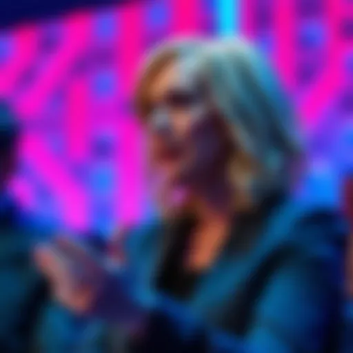 Martha Wells speaking about the limitations of artificial intelligence at an event