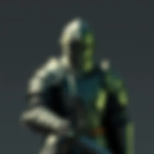 A detailed rendering of a medieval knight character made in Blender, showcasing armor and a sword, set against a simple background.