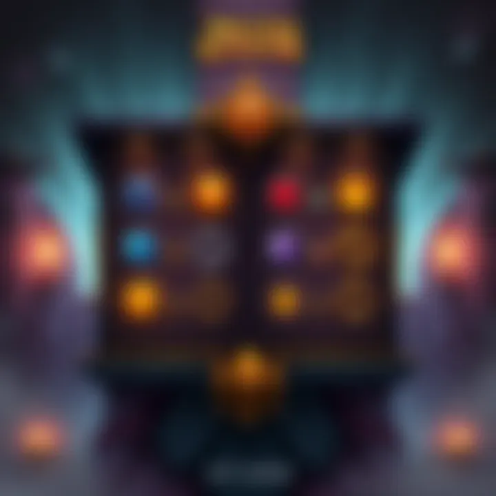 A visual display of the new inventory window for Melted Kingdoms featuring ring placements and cloak slots with animations.