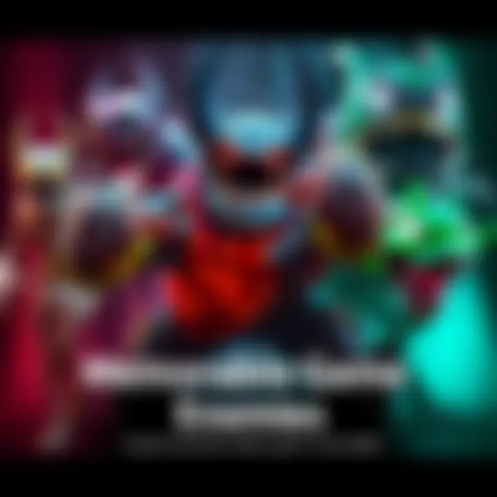 A selection of diverse video game enemies showcasing different designs and styles, each representing unique challenges for players.