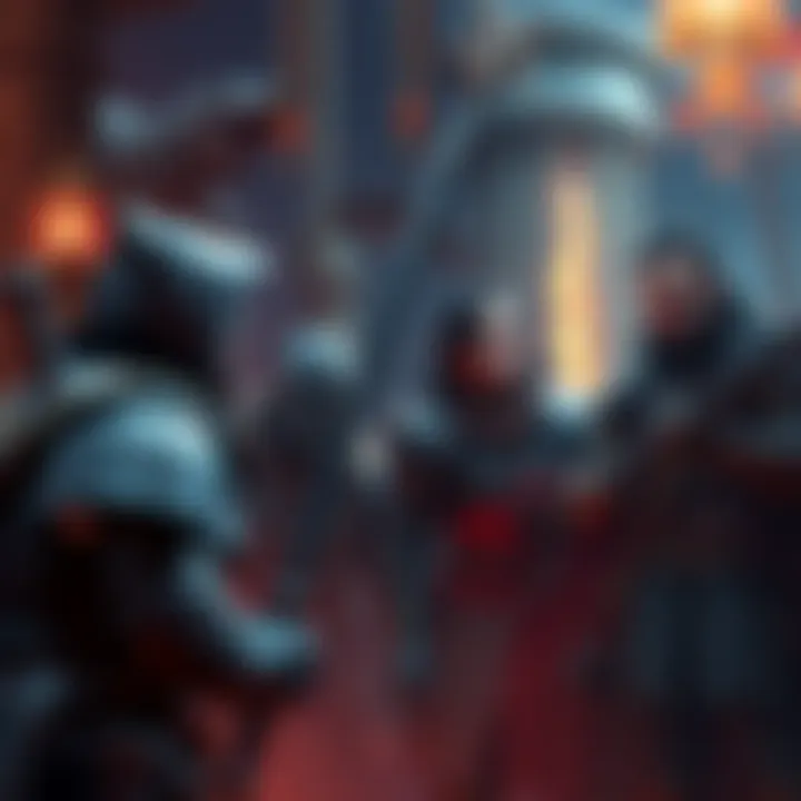 An RPG scene showing NPCs reacting to past player choices, with a betrayed ally and a heartbroken character plotting revenge.