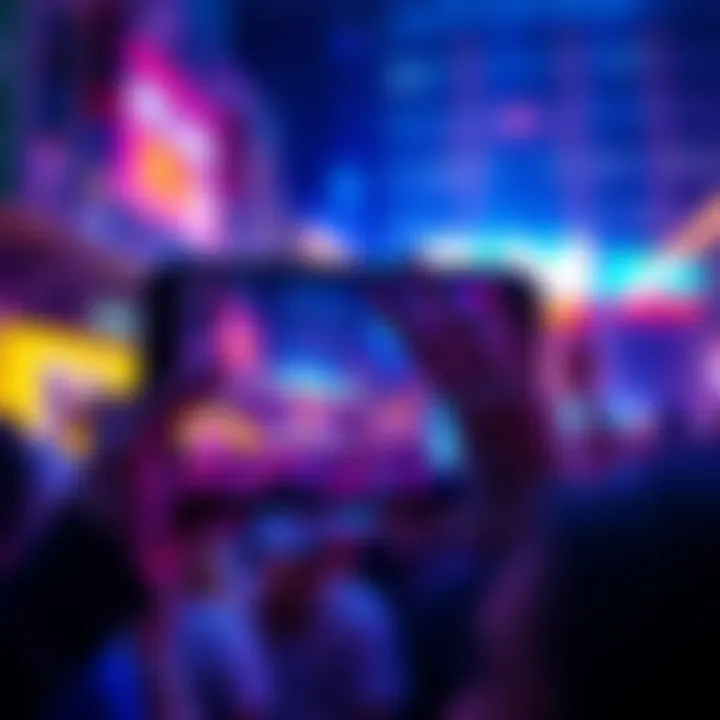 A smartphone screen displaying the new message reroll feature with vibrant graphics, showing users excited about the change.