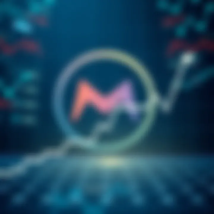 Graph showing a sharp decline in Meta's stock value with a background of the Meta logo