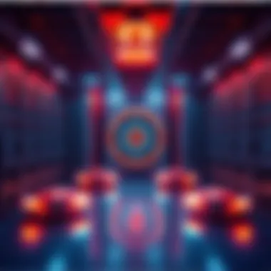 A futuristic microreactor powering an AI data center, showcasing advanced technology and energy efficiency.