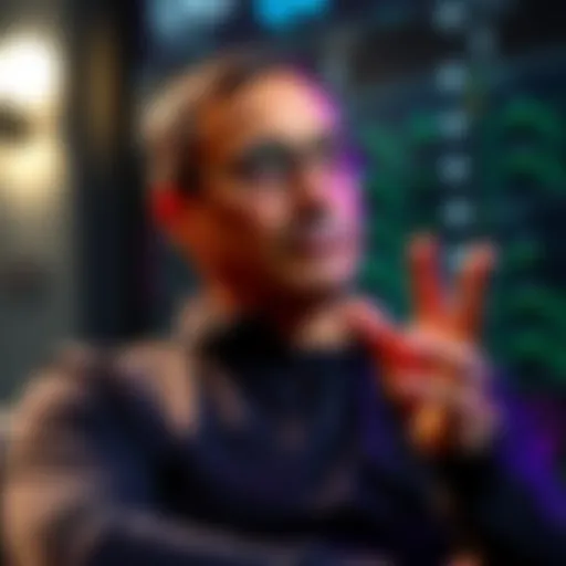 Microsoft CEO Discusses Water Use Satya Nadella talking about the water consumption of AI data centers, highlighting its impact compared to a restaurant's usage