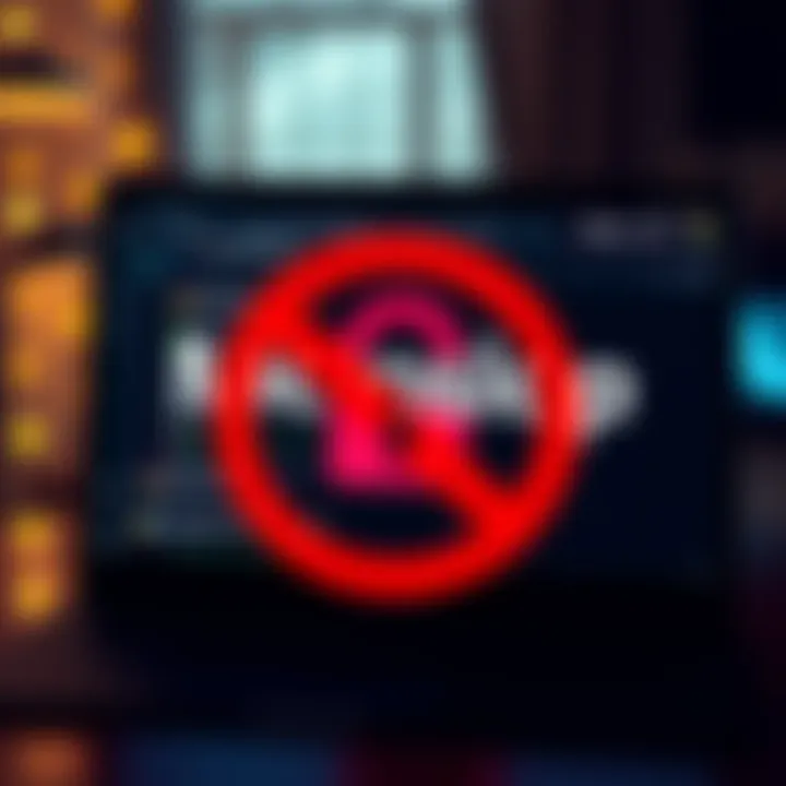 A screenshot of a Discord server with the term 'Microslop' crossed out and a lock icon, symbolizing the ban and server lock