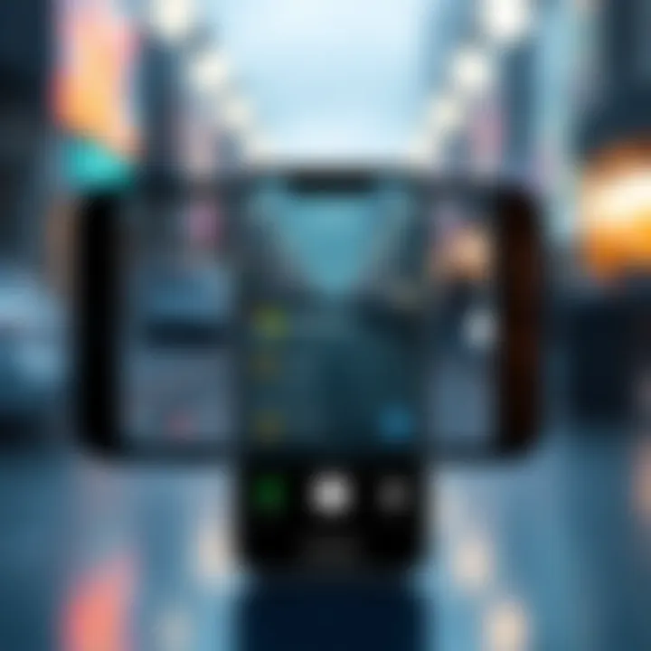 A smartphone displaying the Microsoft Lens app with 5 CFG features highlighted on the screen