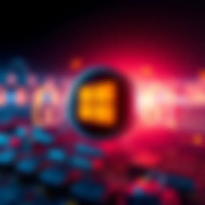 Microsoft logo with a graphic showing security locks indicating software updates