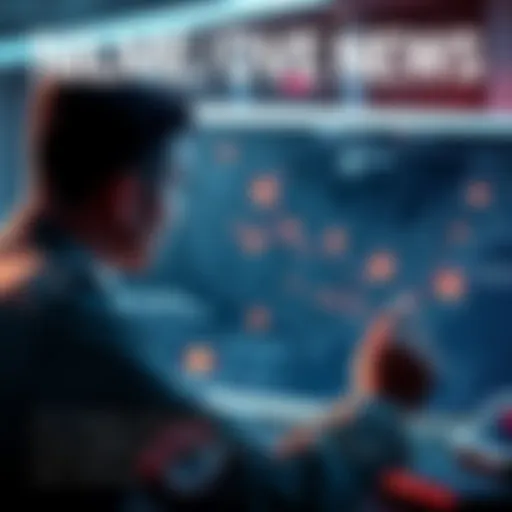 Military Tension Over AI Intel A military officer looks at a map with AI-generated data about Chinese nuclear sites, showing concern and urgency.