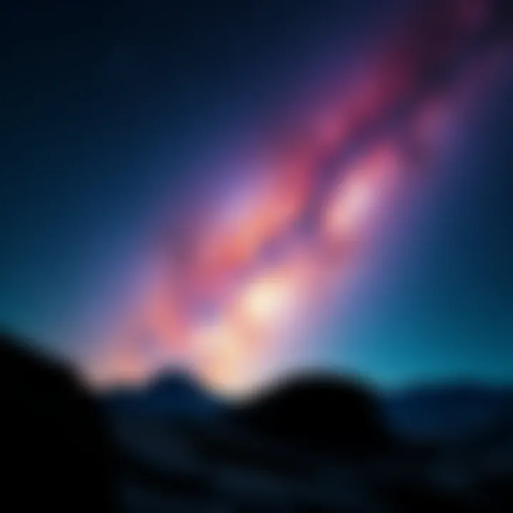 Stunning view of the night sky featuring the Milky Way as part of the game's design
