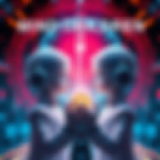 Illustration showing futuristic children created through advanced technology, symbolizing a new approach to reproduction.