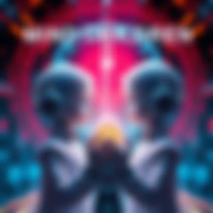 Illustration showing futuristic children created through advanced technology, symbolizing a new approach to reproduction.
