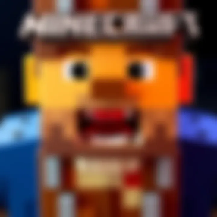 A Minecraft character model with interchangeable mouth designs demonstrating the rig for swapping mouths in Minecraft Story Mode.