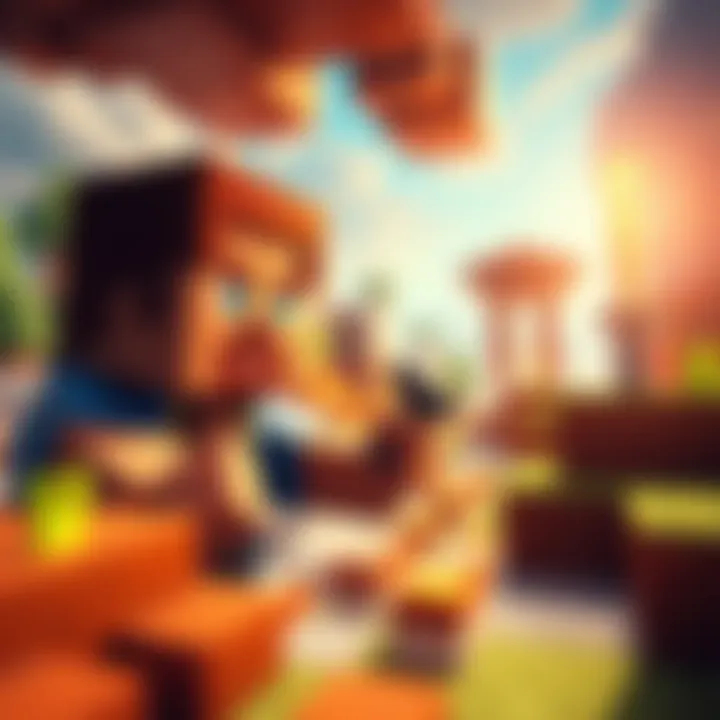 Minecraft Creative Gameplay A player builds in Minecraft using the new feature to enhance their creations.
