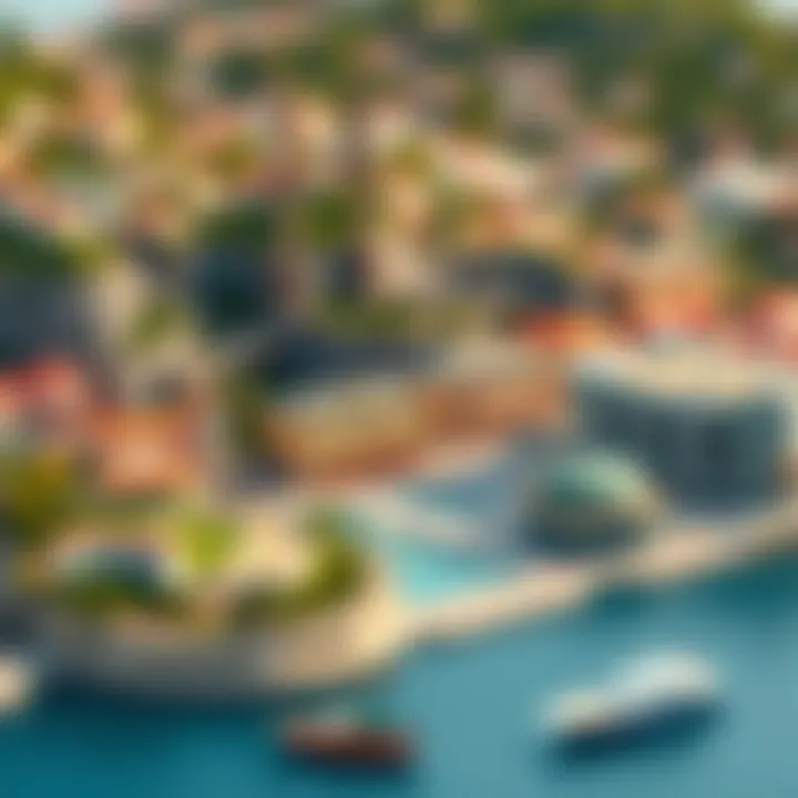 A creative mini version of Monaco showcasing its iconic buildings and landmarks in detail.