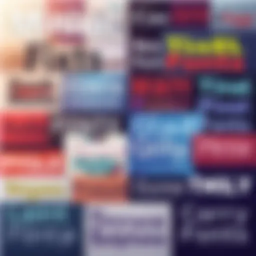 A display of various minimal pixel fonts arranged in a grid style, showcasing their unique designs for creative projects.