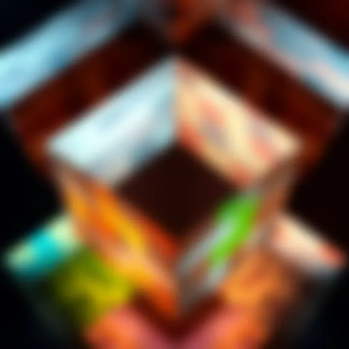 Different textures applied to Minecraft cube faces