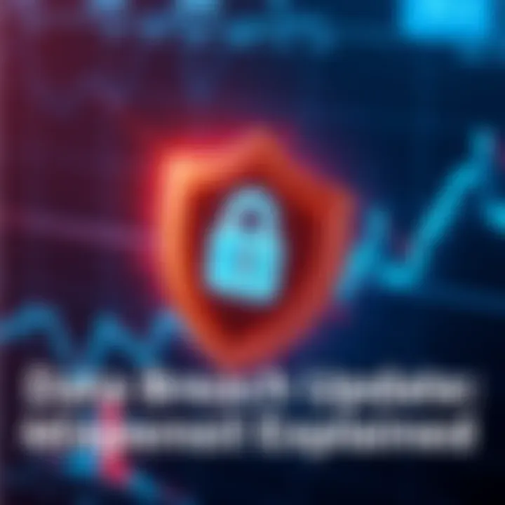 Mixpanel Data Breach Update A digital shield representing data protection with a lock icon overlaid on a graph showing analytics data, symbolizing the Mixpanel incident.