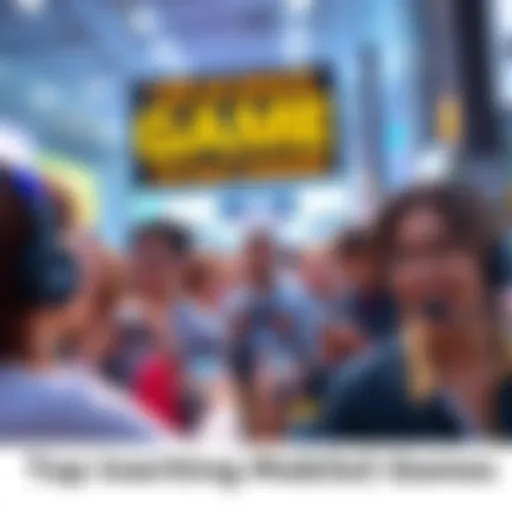 A group of people playing mobile games together, showcasing guild features and community interaction