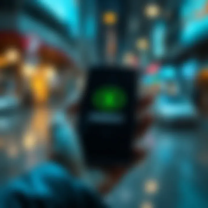 A mobile phone screen displaying an energy-efficient application with a green energy icon