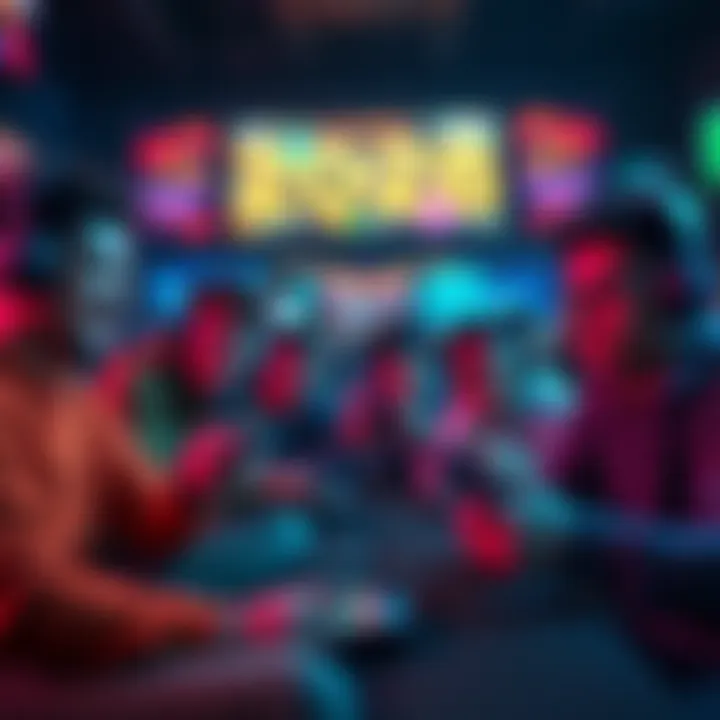 A group of mobile gamers enjoying action-packed games without tutorials