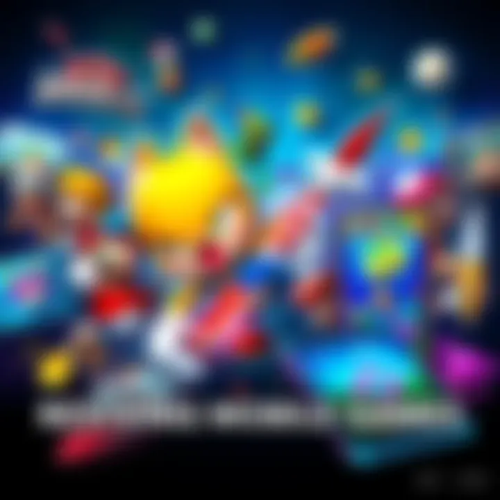 A collage of popular mobile game graphics representing titles fans wish would return, including characters and icons from beloved games.