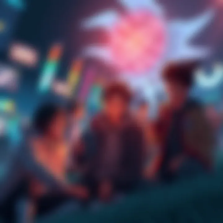 Players enjoying a mobile MMORPG, focusing on teamwork and fun without heavy spending.
