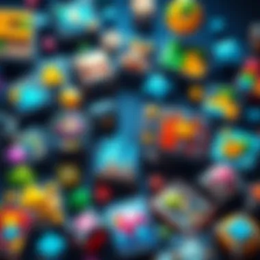 Mobile Puzzle Game Concepts Various mobile puzzle game icons showcasing colorful graphics and engaging storylines.