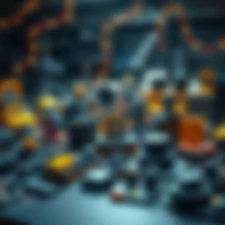 A tabletop showcasing various model projects with realistic details, inviting feedback from the community.