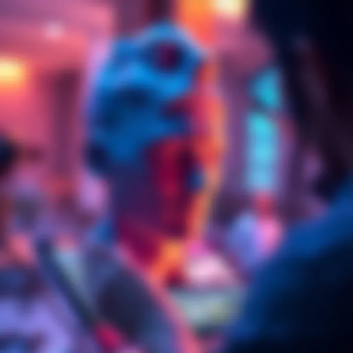 An artist using Nomad Sculpt software to create a 3D head model on a tablet.