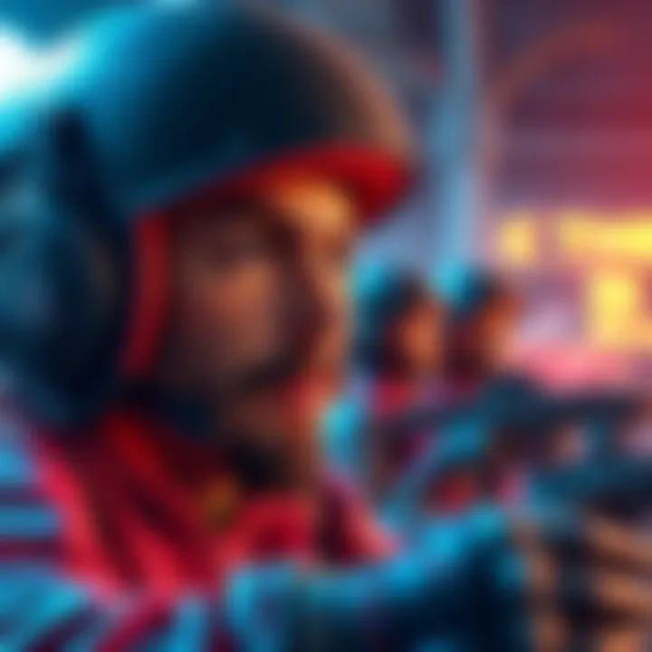 A modern game engine transforms an older game character into stunning graphics, showcasing vibrant colors and improved details.