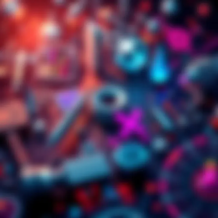 A collage of modern physics symbols and technology reflecting Arthur Clarke's First Law.