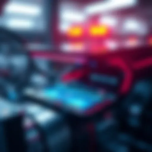 A close-up view of a sleek device showcasing advanced slash technology, illustrating its applications in industry settings.