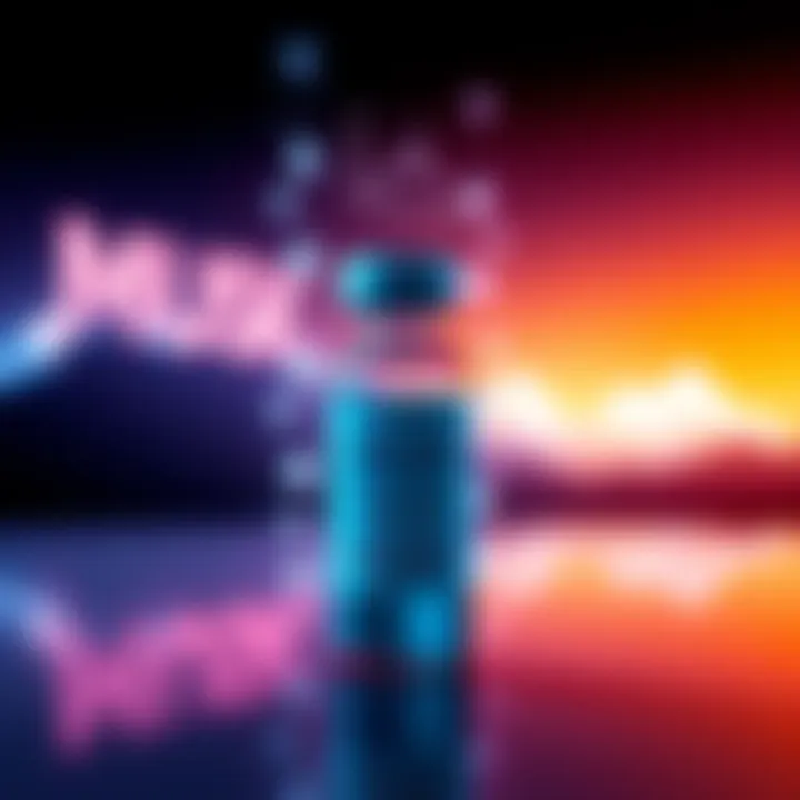 A Moderna vaccine vial with a digital AI graphic overlay and a silhouette of Elon Musk in the background.