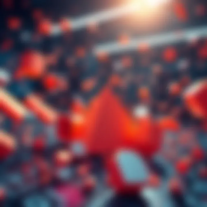 Animated shapes illustrating coding techniques for visual effects