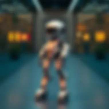 Moya the Humanoid Robot A humanoid robot named Moya, showing a natural gait and advanced perception features, stands in a modern setting.