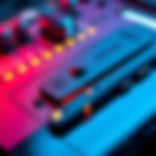 A close-up view of a custom MP7 design featuring elements inspired by the Nothing Phone, showcasing its unique craftsmanship and features.