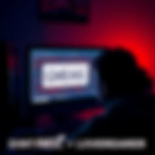 A person looking frustrated at a computer screen with a missing MRMO-Halftone graphic after adding text