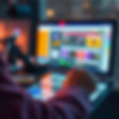 Multi-Layer Drafts in Design A designer working on a digital tablet with multiple layers of a design visible on the screen, showcasing different elements and colors layered on top of each other.