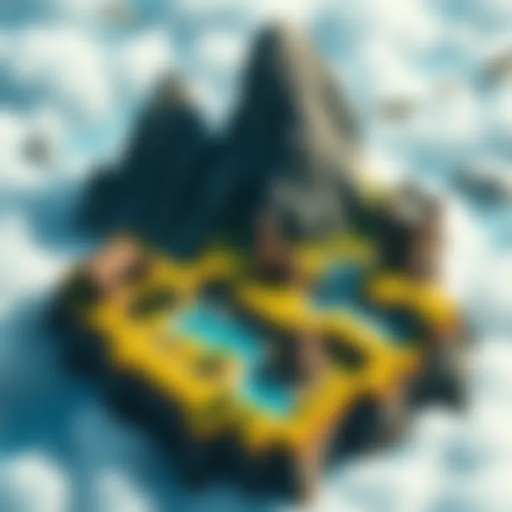 Multiple Game Maps Concept Illustration showing different game maps with various terrains and features, highlighting the design complexity in game development