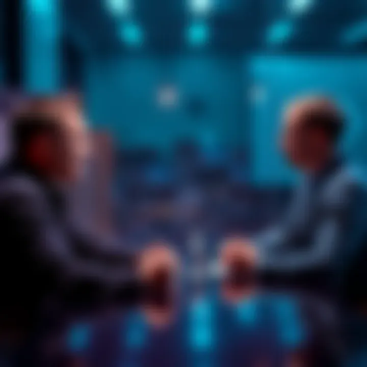 Elon Musk and Mark Zuckerberg in a meeting discussing the potential investment in OpenAI