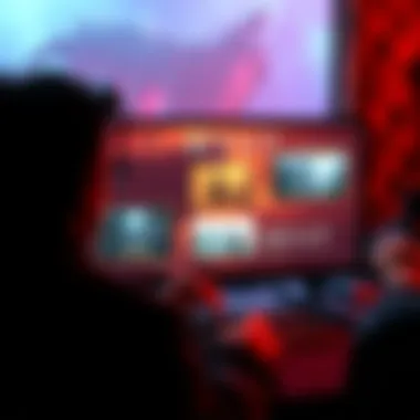 Myst Game Selection A player examining different versions of the Myst game on a computer screen, showcasing graphics and VR options.