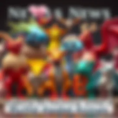 A collection of whimsical mythical creatures representing different letters of the alphabet, each with unique designs and vibrant colors.