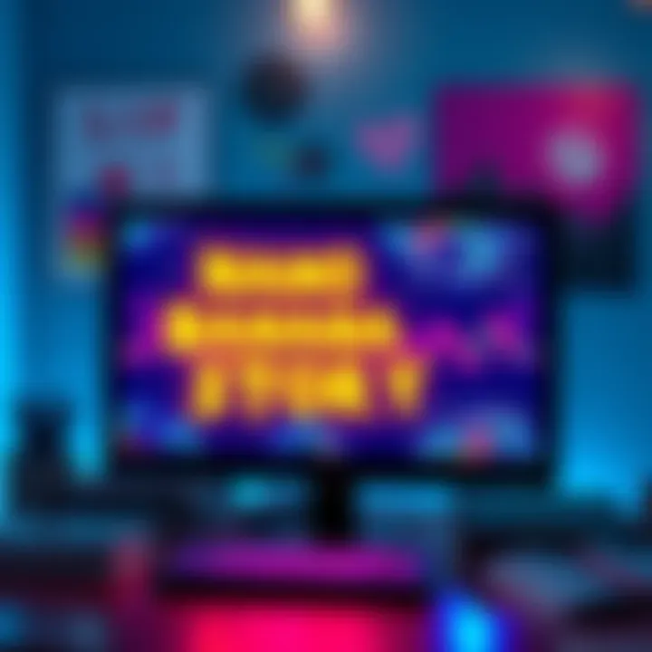 A colorful graphic showing the Nano Banana Pro generating a story on a computer screen with creative elements like pages and pens around it.